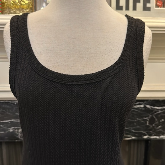 NWT “Culture Code” black hi-lo mermaid scoop neck sleeveless dress - Picture 2 of 7